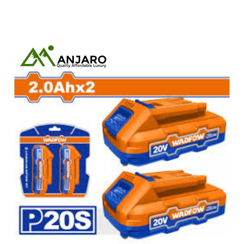 Wadfow  2 Pcs Battery 20V 2Ah WOS240682