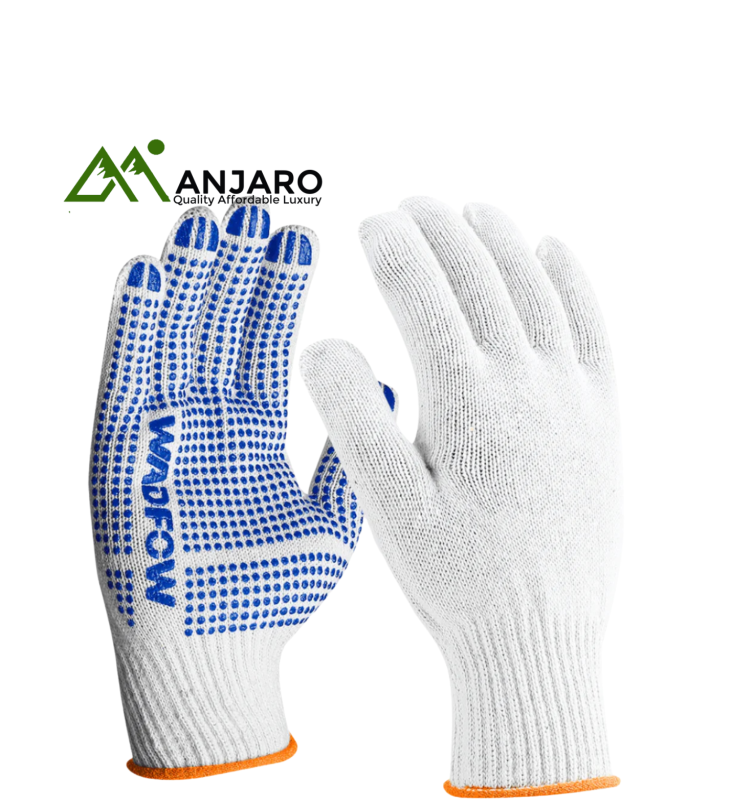 Wadfow Knitted&PVC dots gloves  WKG1801