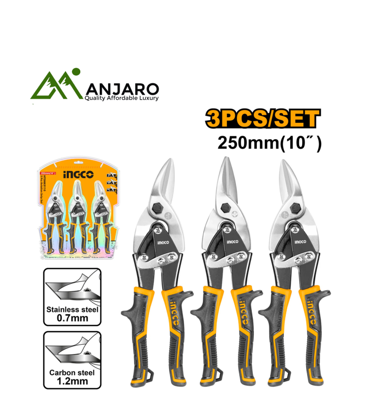 Ingco HTSNK0110 3 Pcs aviation snip set
