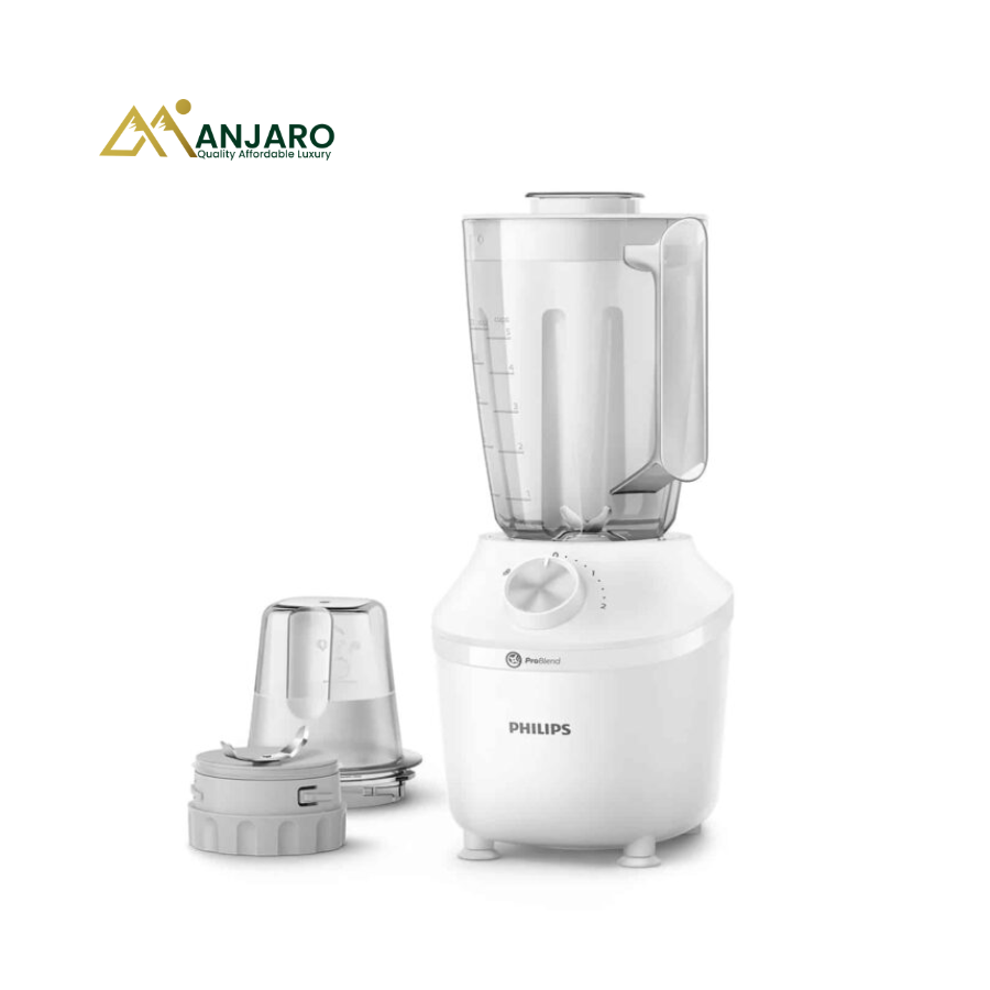 PHILIPS Blender HR2191/20 – 600W Power Blender with Durable Plastic Jar for Everyday Use
