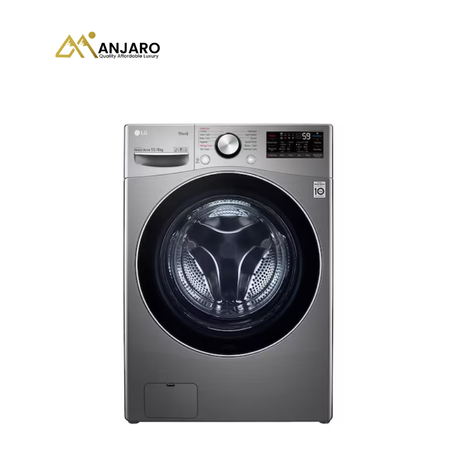 LG FOL9DYP2S Front Load Washing Machine – 9kg, AI DD Smart Inverter, Steam Wash & TurboWash