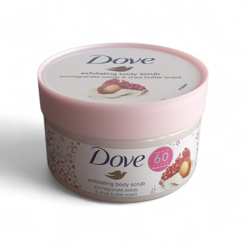Dove Exfoliating Body Scrub with Pomegranate Seeds & Shea Butter - 225ml