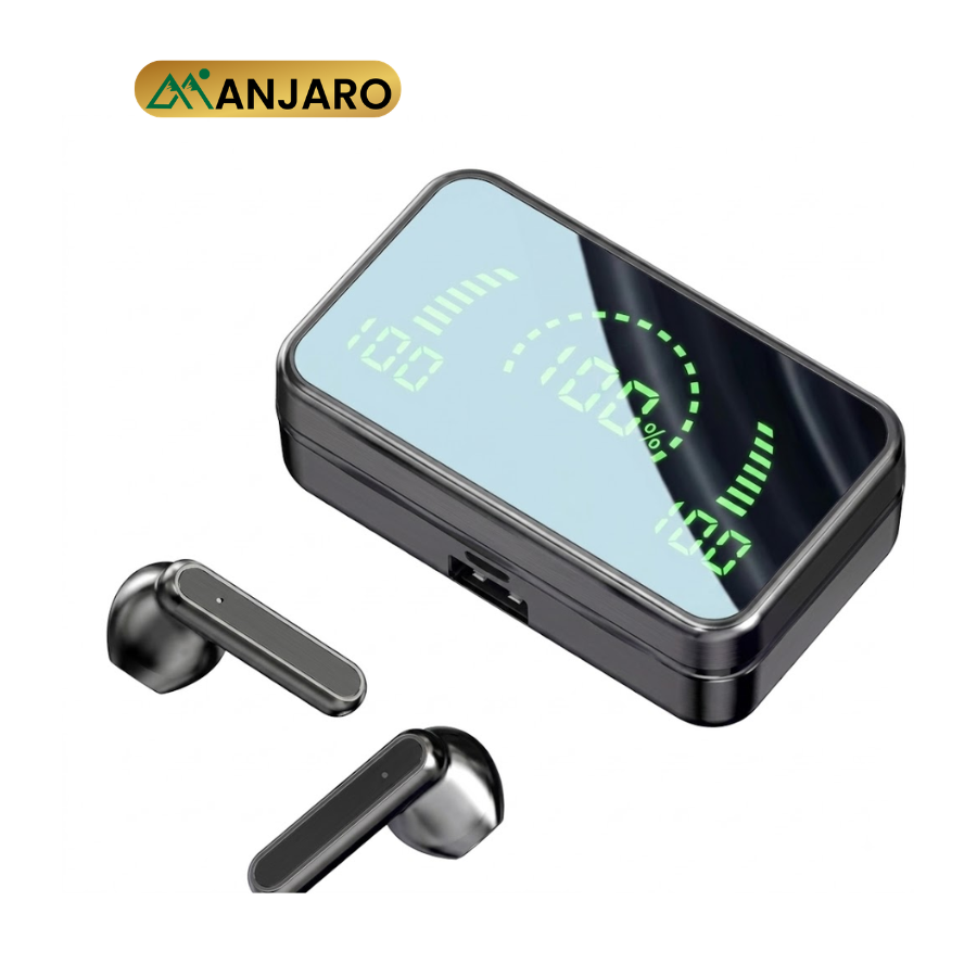Bluetooth Headset Bluetooth 5.3 – 6–8H Call Duration, 50mAh Headphone Battery, Black/White – S20