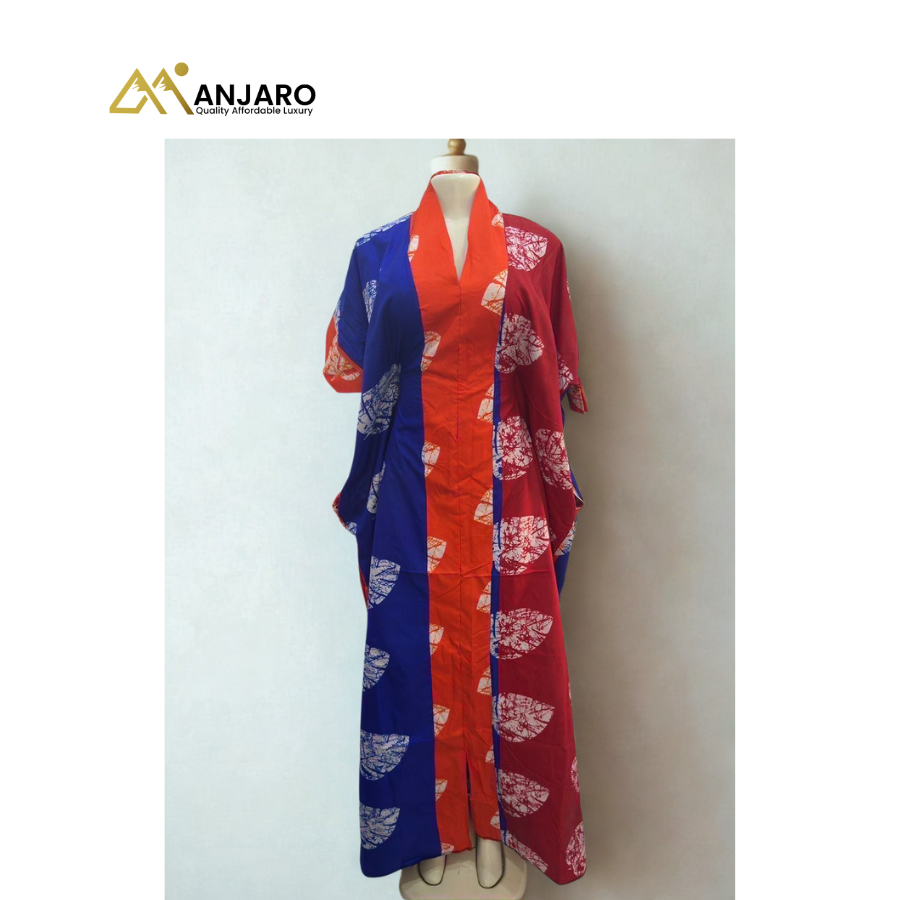 Crimson Petal Artisanal Bubu – Azure Foliage Edition