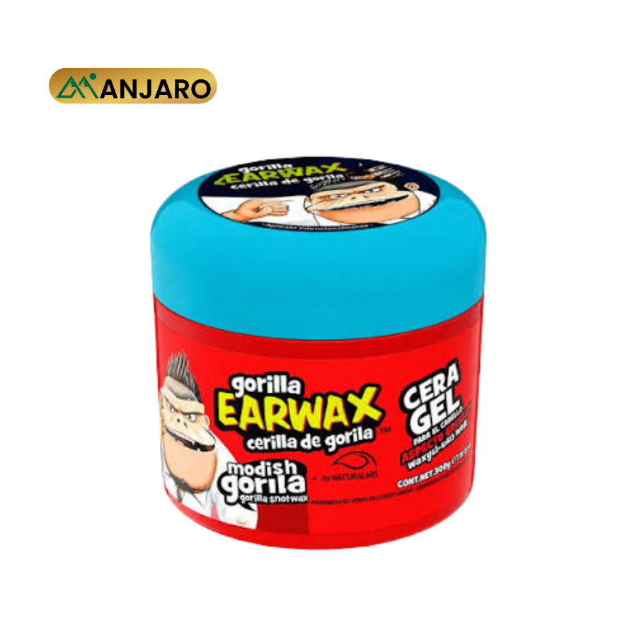 Gorilla Earwax Hair Wax Gel – Strong Hold Styling Wax for Sleek Styles, Texture & Long-Lasting Control