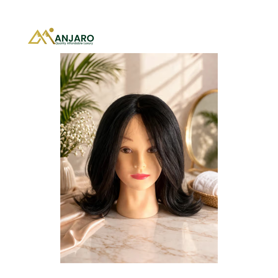 Mannequin with Human Hair | Professional Cosmetology Training Head for Hair Styling, Braiding & Barber Practice