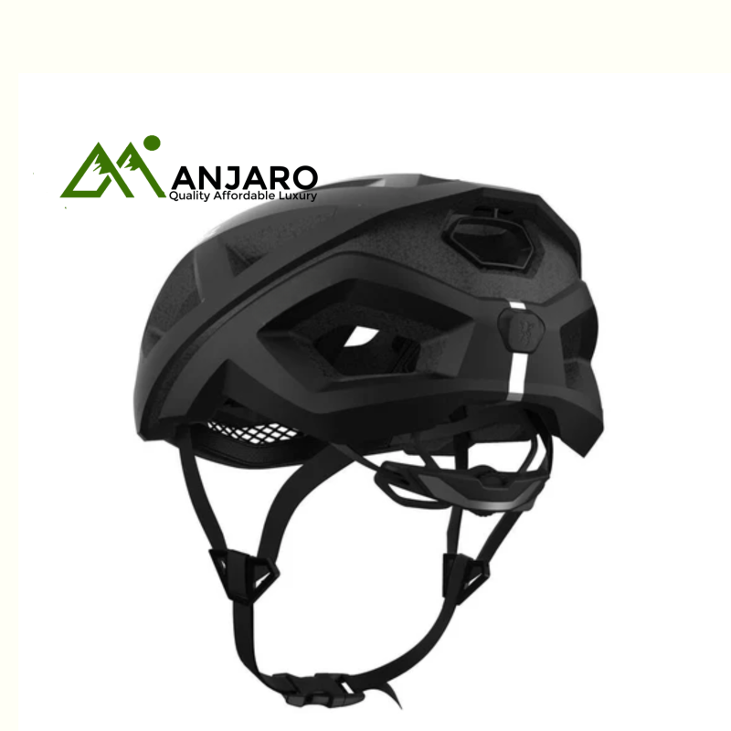 Racer Cycling Helmet – Black | Lightweight In-Mold Design with EPS Impact Protection & Ventilation Channels