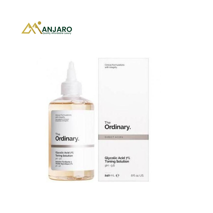 The Ordinary Glycolic Acid 7% Exfoliating Toner – AHA Skin Resurfacing, Brightening & Texture Refining Solution