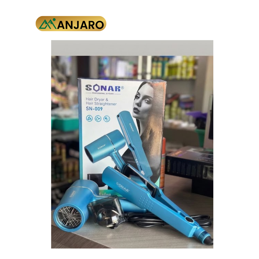 Sonar SN-009 Hair Dryer & Hair Straightener – 2 in 1 Hair Styling Tool for Drying, Smoothing & Styling