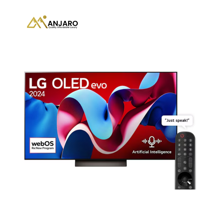 LG OLED55C46LA 55" OLED evo 4K Smart TV – α9 AI Processor, Dolby Vision, Perfect Black & Cinema Experience