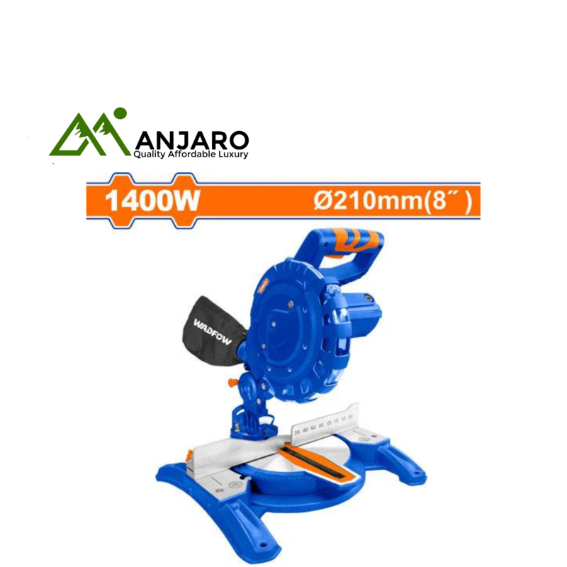 Wadfow Mitre Saw – 210mm Blade, 1400W Motor WXD151400