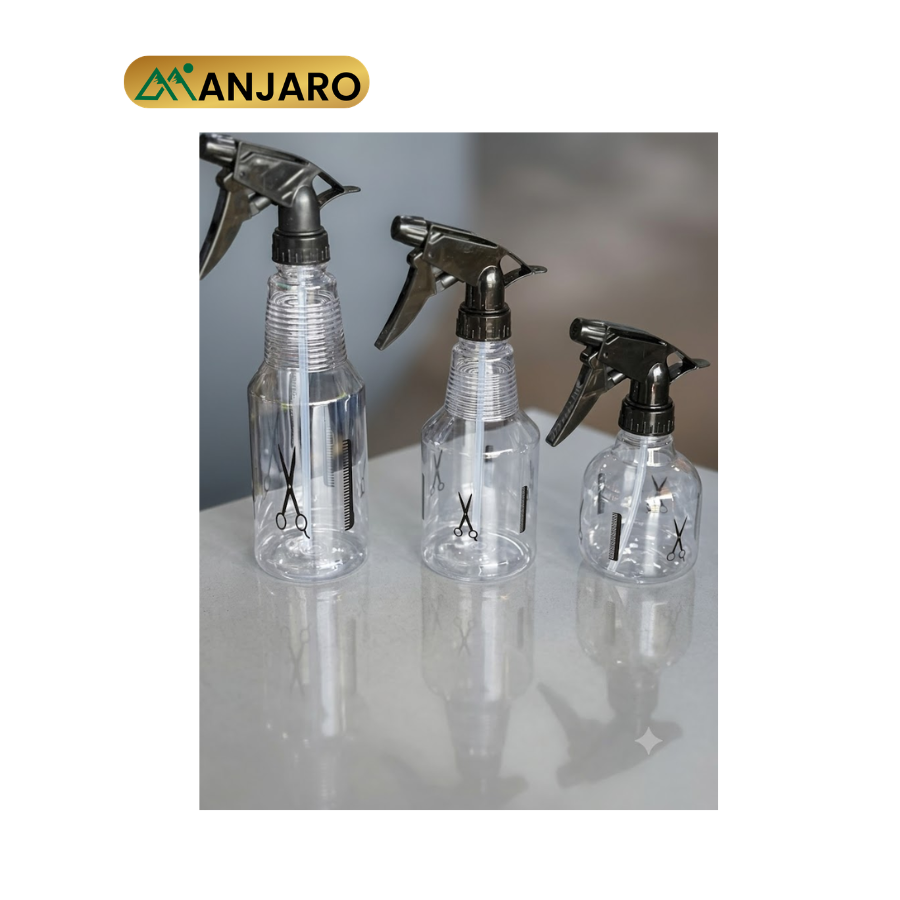 Refillable Spray Bottle – Fine Mist Water Spray Bottle for Hair Styling, Barber & Salon Use