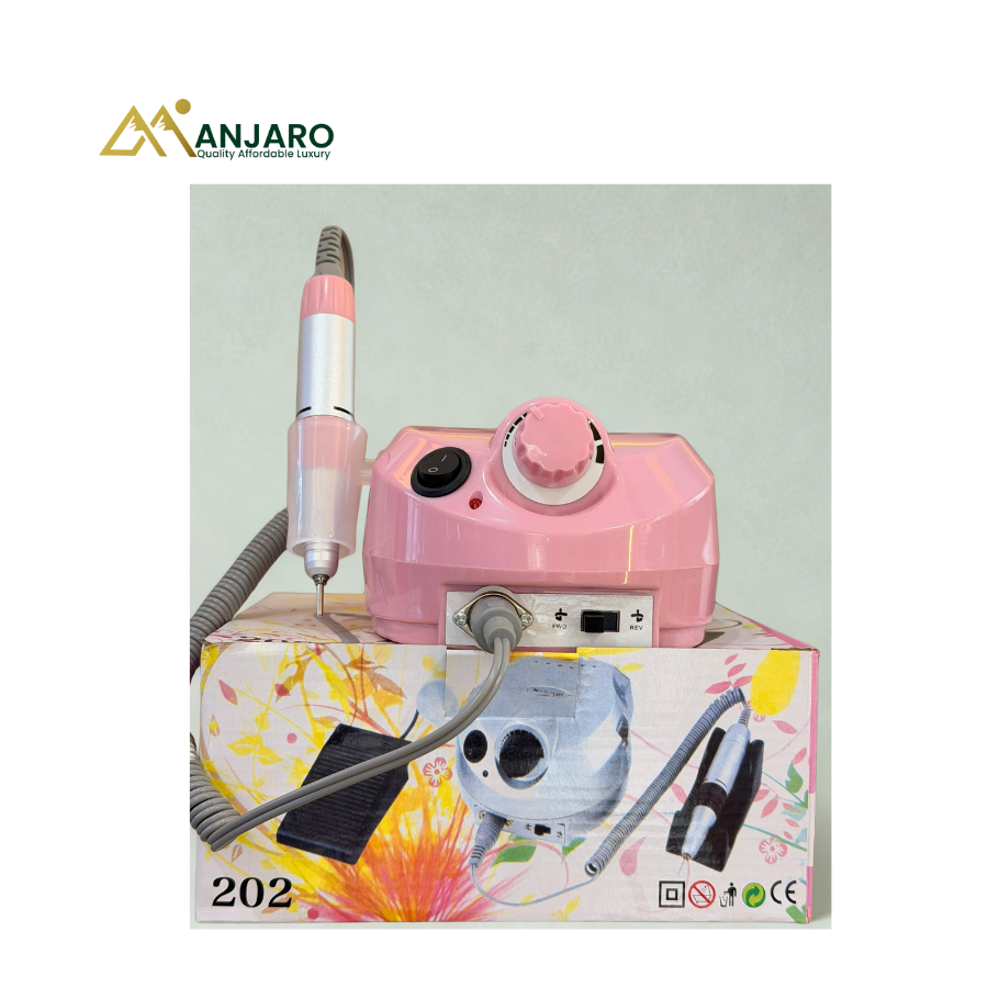 Non-Rechargeable Nail Drill with Foot Pedal – Professional Electric Nail Drill Machine for Manicure & Pedicure Care