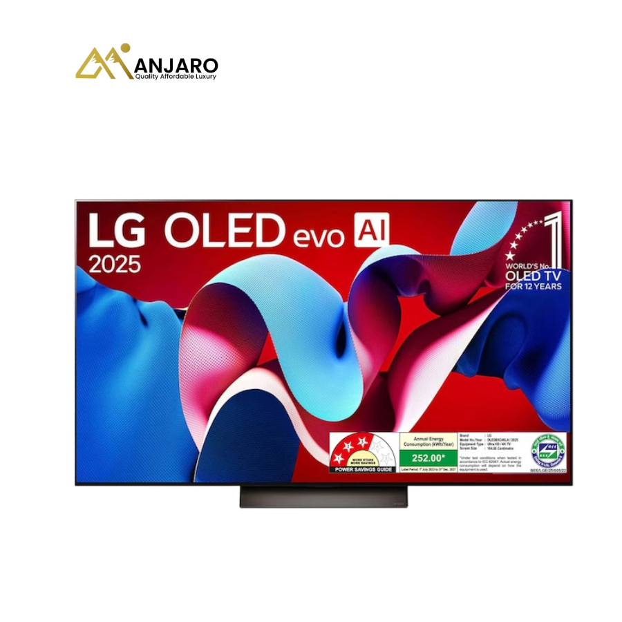 LG OLED65C46LA 65" OLED evo 4K Smart TV – α9 AI Processor, Dolby Vision IQ, Perfect Black & Cinema Experience