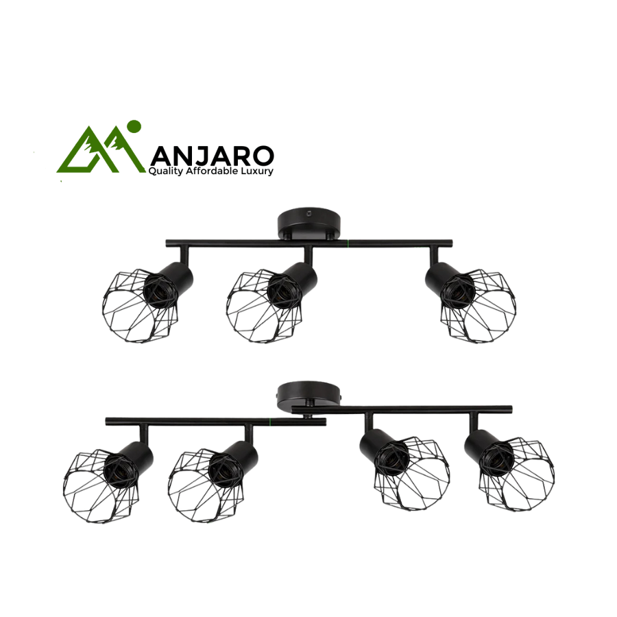 Nordic Style Ceiling Spotlight Pendant Lamp – Multi-Directional Iron Chandeliers for Kitchen, Living Room & Bedroom