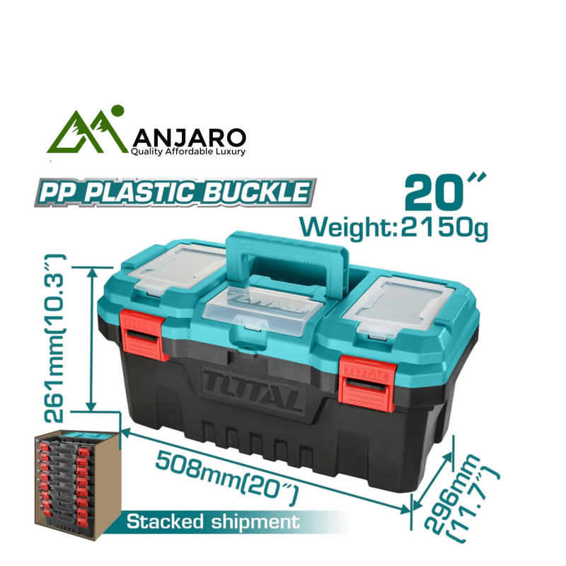 Total 20" Plastic tool box TPBX0201