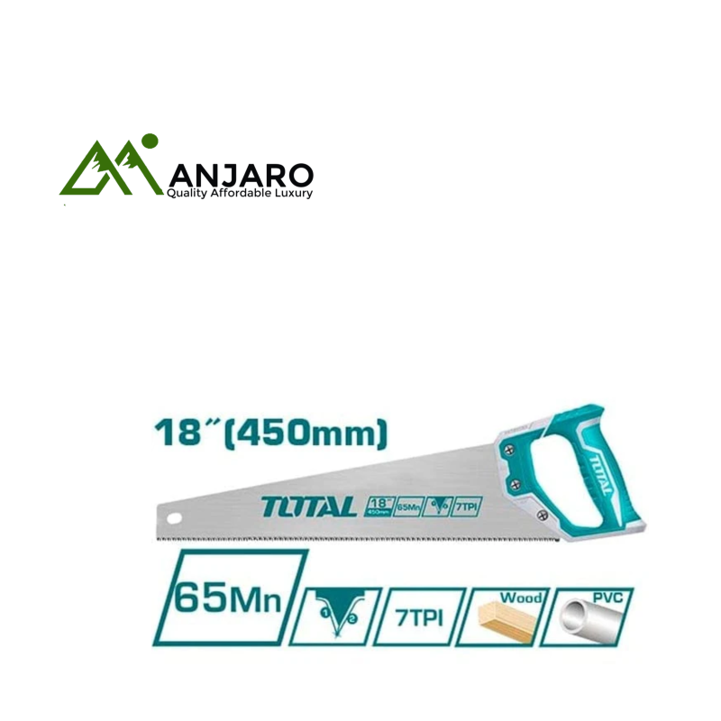 Total Hand Saws – 450mm, 500mm & 550mm Blades with Hardened Teeth for Smooth Precision Cutting