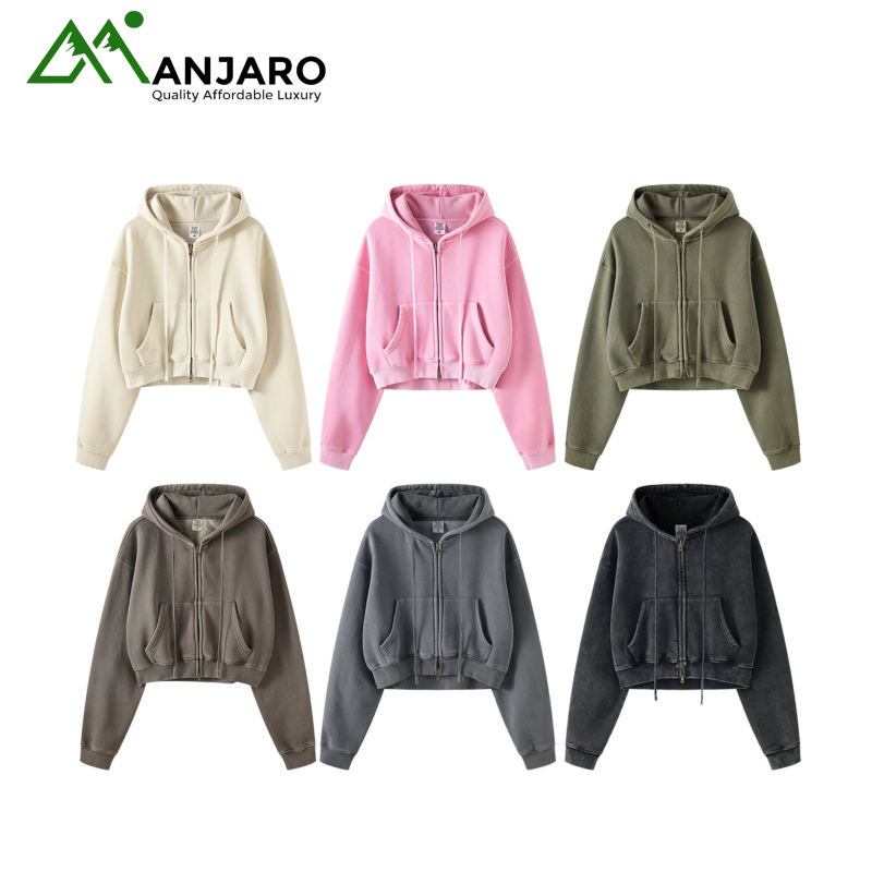 BE Women's Retro Washed Zipper Sweatshirt Jacket N822 - 2025 Autumn & Winter Distressed Cardigan | Shop Women's Outerwear Online | Manjaro, Accra, Ghana(Shipping Fee Included)