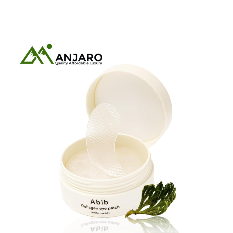 ABIB Jericho Rose Jelly Collagen Eye Patch – 60pcs | Hydrating & Firming Vegan Eye Care with Rose of Jericho, Vegan Collagen & Caffeine
