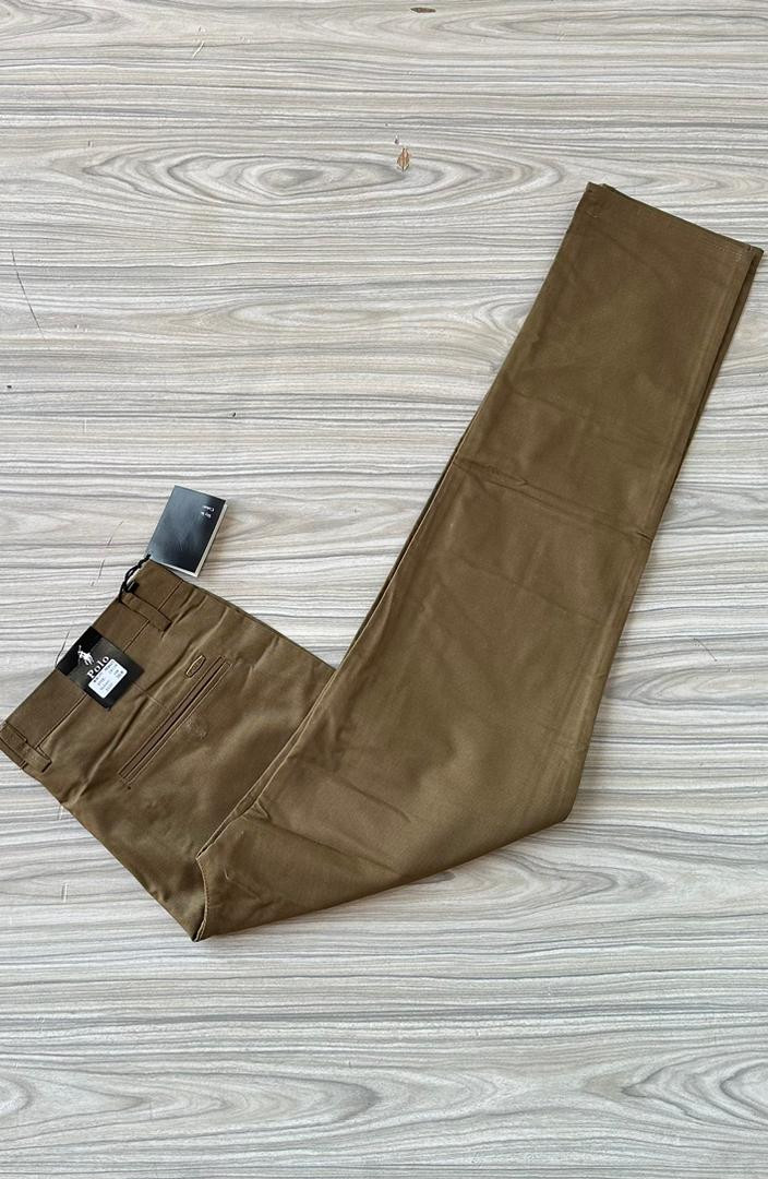 Non-Stretch Khaki Trousers – Durable Cotton Pants for Men, Structured Fit & Smart Everyday Style