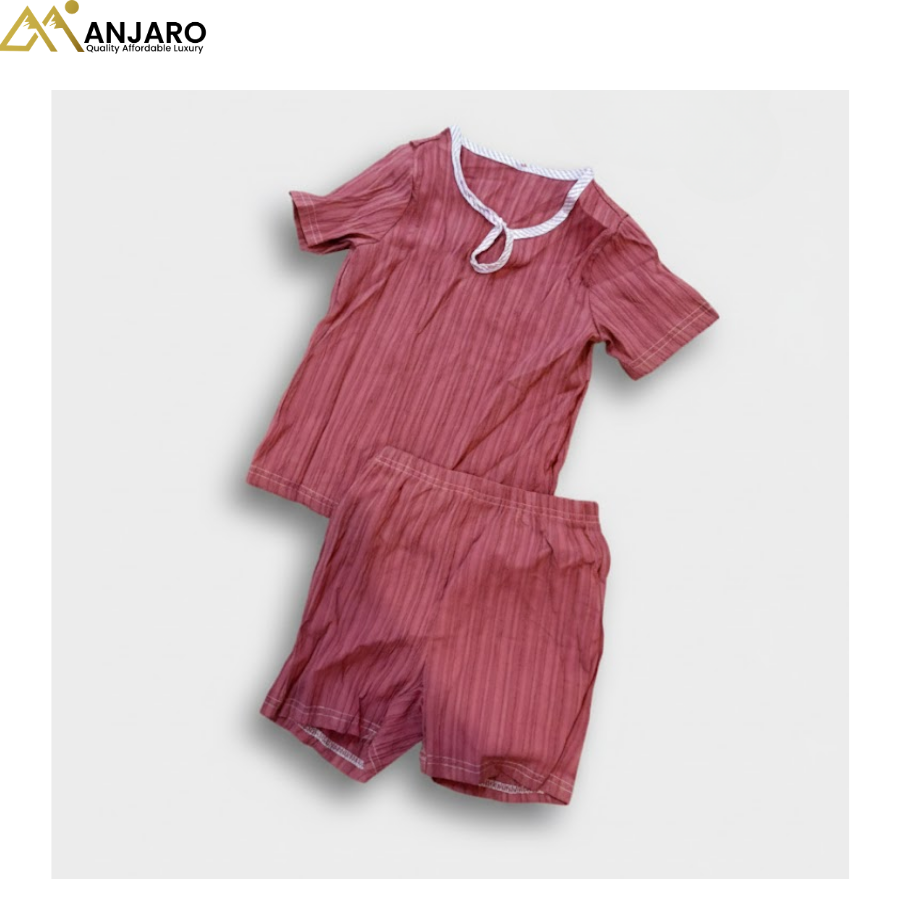 Unisex Ribbed Short Set – 1–3 Years