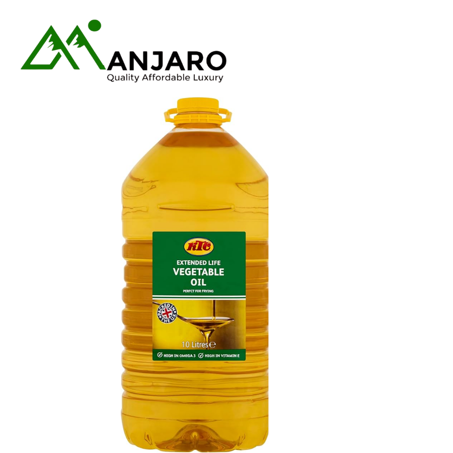 KTC Vegetable Oil – 10 Litres | 100% Pure, Cholesterol-Free Cooking Oil for Everyday Healthy Meals