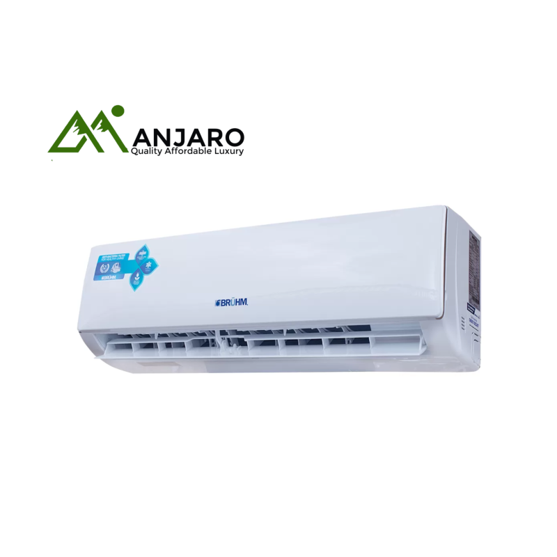 BRUHM 1.5HP Split Air Conditioner BAS-12RCEW – R410 Golden Fin, Efficient Cooling, Low Noise Operation, Eco-Friendly Refrigerant