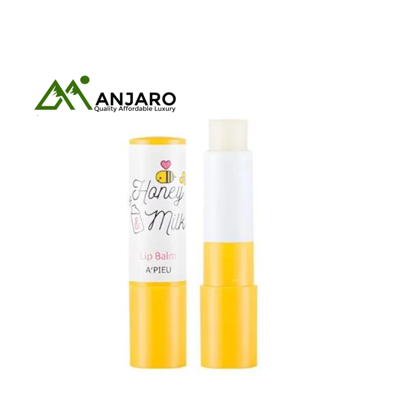A'PIEU Honey & Milk Lip Balm – 3.3g | Nourishing Lip Care for Soft, Supple Lips