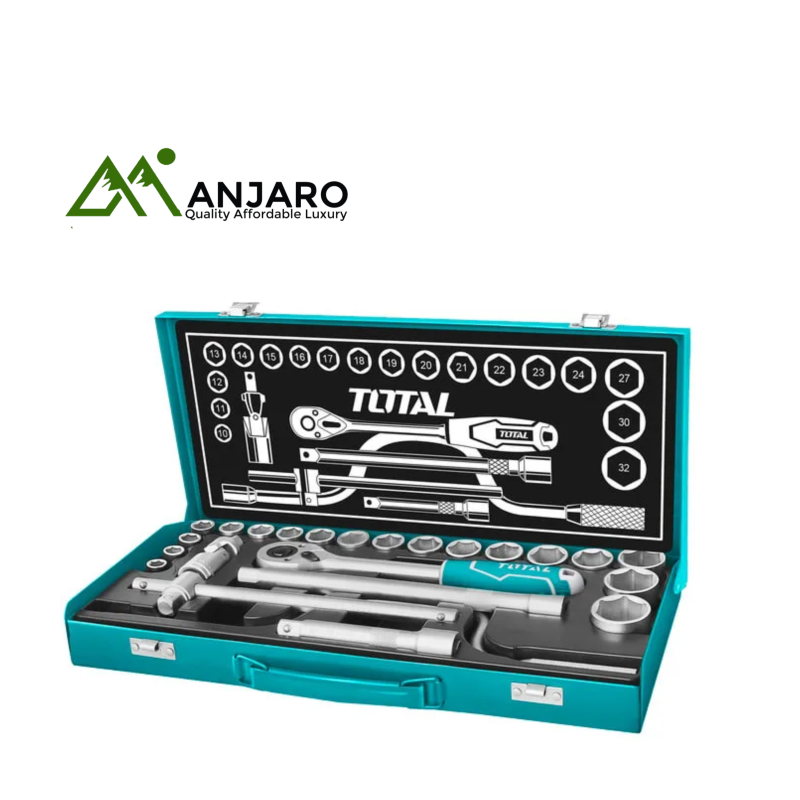 Total  24 Pcs 1/2" socket set THT141253