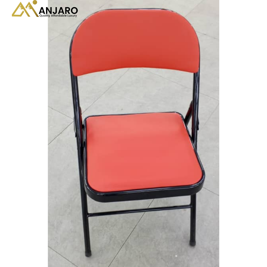 Premium Red Padded Folding Chair – Portable and Durable Seating