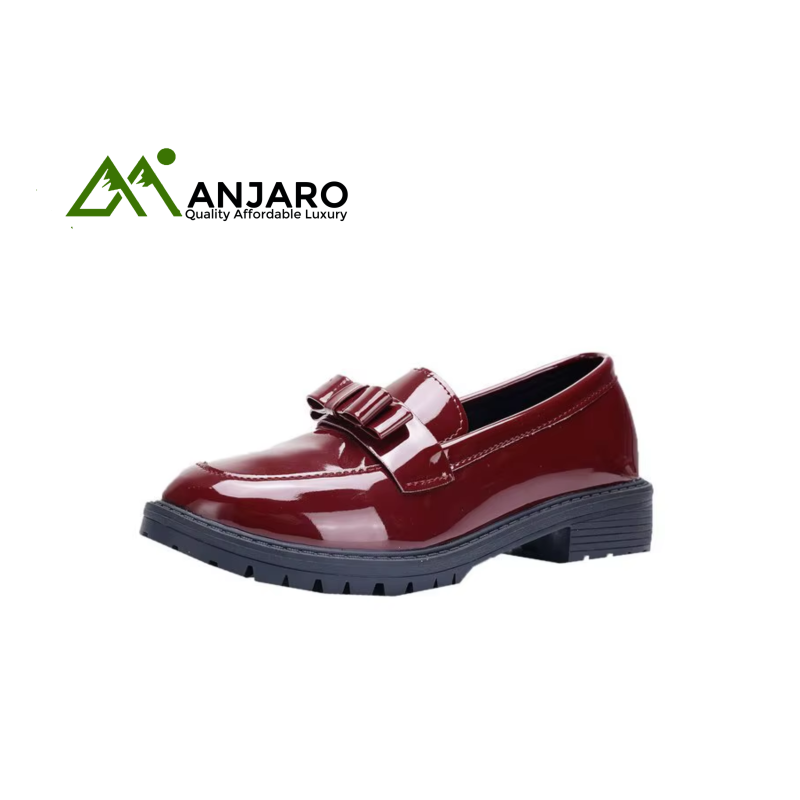 High-Quality PU Leather Women’s Flat Loafers – Classic Slip-On Walking Shoes for Business & Casual Wear