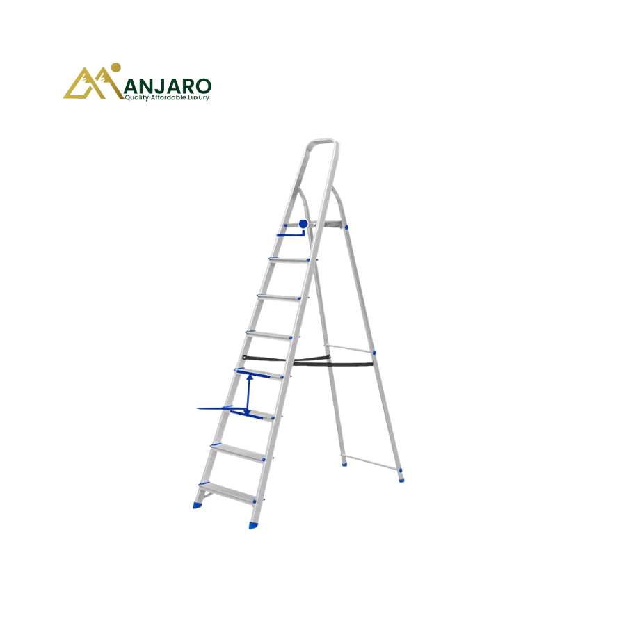 WADFOW Household Ladder – Steel & Aluminium Folding Step Ladder – 6, 7 & 8 Steps  WLD3H06 / WLD3H07 / WLD3H08