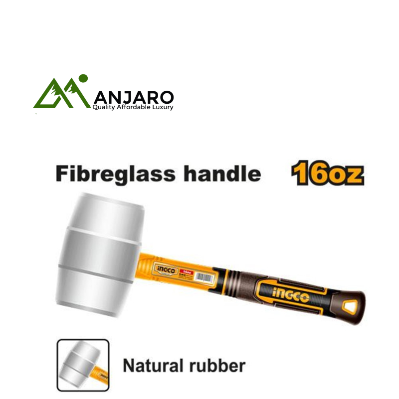 Ingco HRUH8916 & HRUH8908 Rubber Hammers
