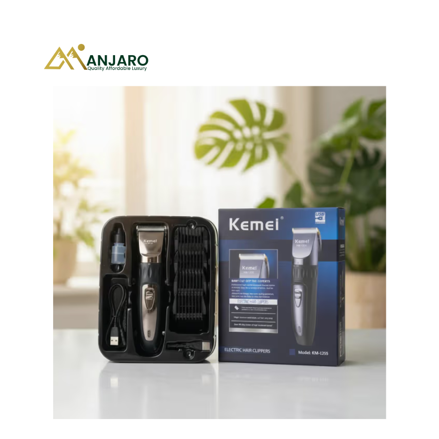Kemei Clipper | Professional Rechargeable Hair Clipper for Precision Haircuts, Beard Trimming & Barber Styling
