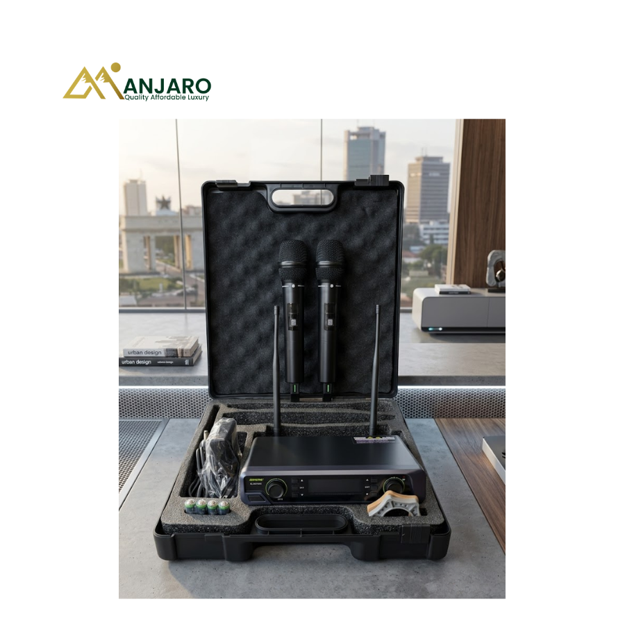 Shure GLXD100X 2-in-1 Wireless Microphone System – Dual UHF Handheld Microphones with Briefcase