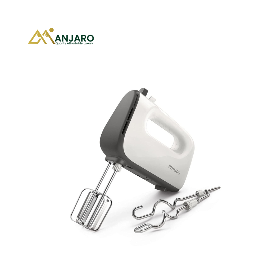 Philips HR3740 Mixer – White Electric Hand Mixer for Baking & Food Preparation