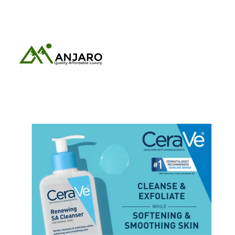 CERAVE Renewing SA Cleanser (8 fl. oz.) | Salicylic Acid Exfoliating Cleanser for Smoother Skin