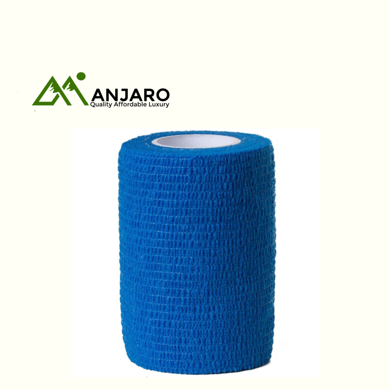 7.5 cm x 4.5 m Self-Adhesive Support Wrap – Blue | Repositionable Muscle & Joint Bandage
