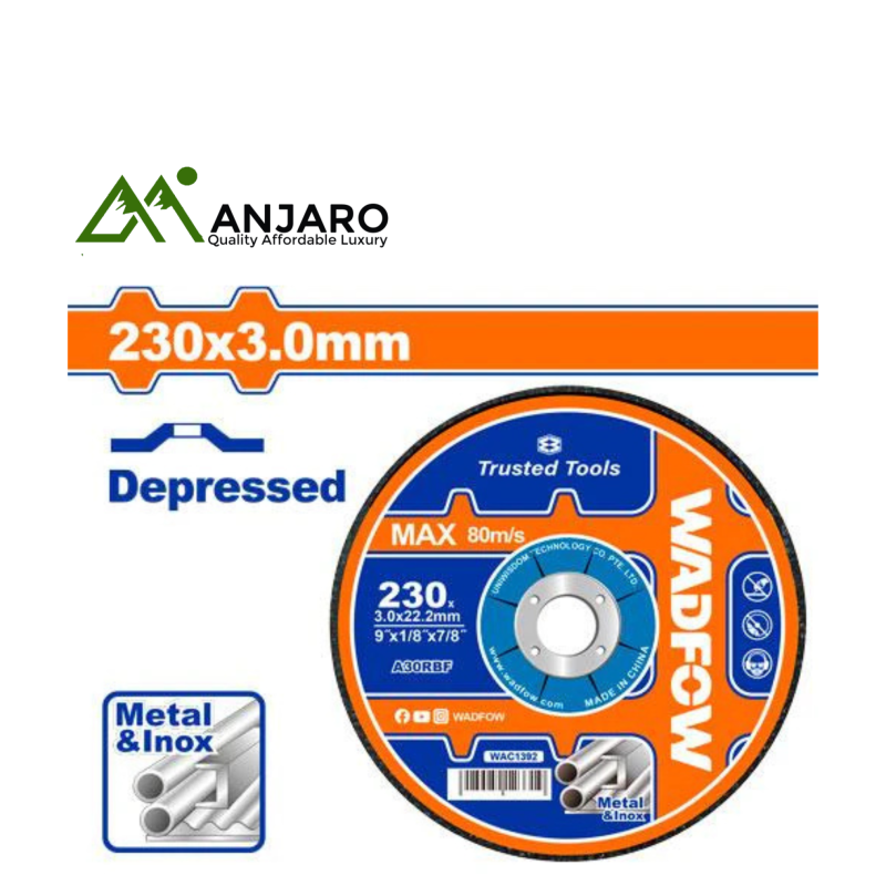 Wadfow  Abrasive Metal Cutting Discs  WAC1371 180x1.6mm-WAC1392 -230X3.0mm