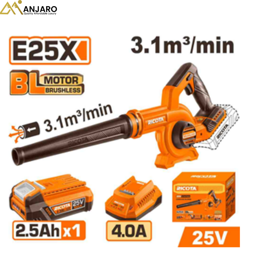 Ricota Cordless Blower – 25V RCAB510 & RCAB511