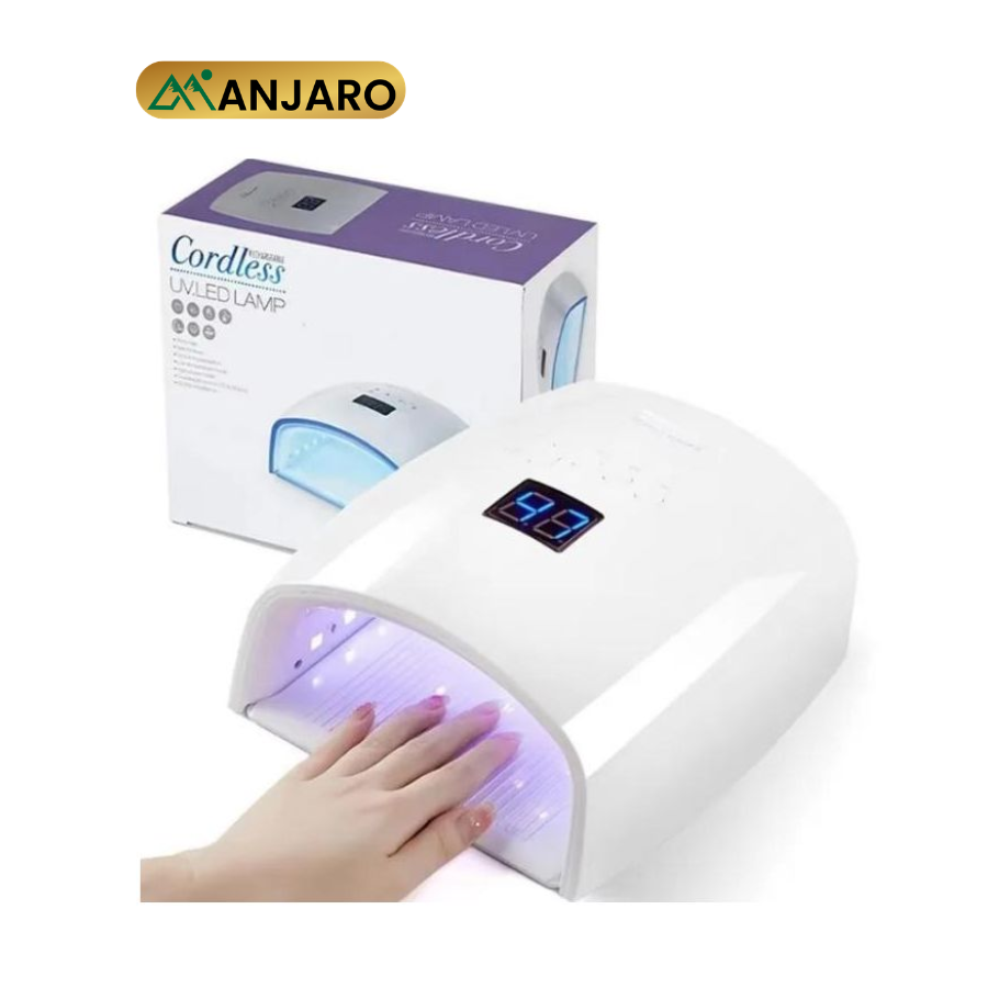 Cordless UV LED Nail Lamp – Rechargeable Professional Nail Curing Lamp for Gel Polish