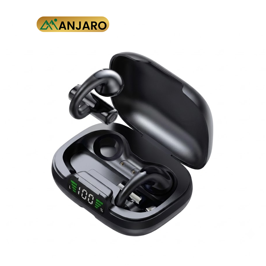 Bluetooth 5.2 True Wireless Earbuds with 600mAh Charging Case – Black, White, Blue & Pink JR03