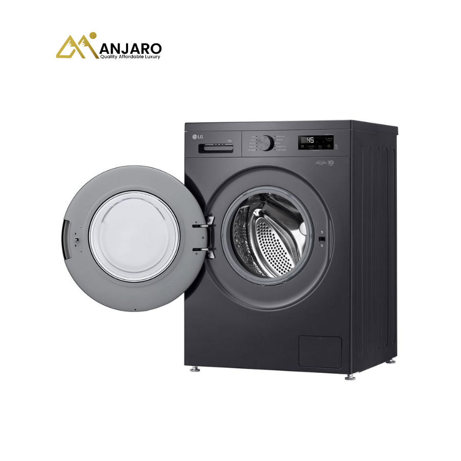 LG F2Y1TYP6J Front Load Washing Machine – 8kg/9kg, Smart Inverter, Steam Wash & AI Fabric Care