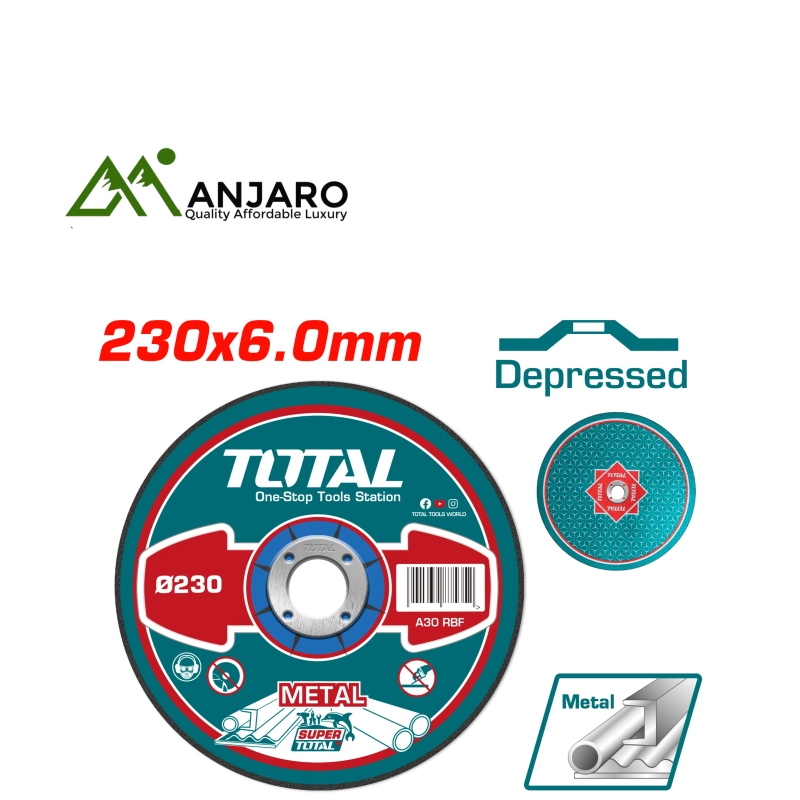 Total Abrasive Metal Cutting Discs TAC2232301, TAC2231801, TAC2231251, TAC2231151, TAC2212301HA, TAC2211801