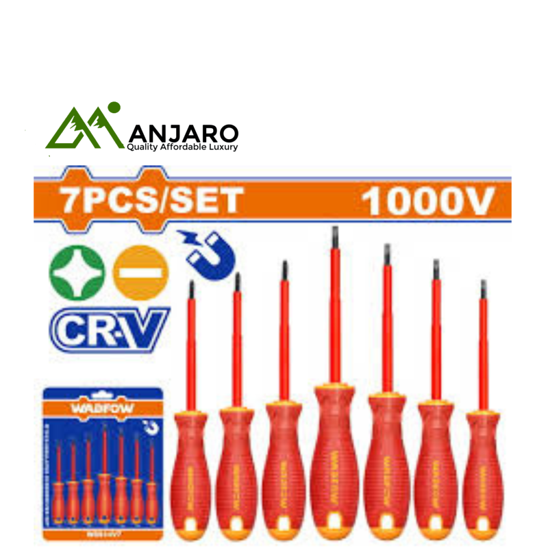 Wadfow  7 Pcs Insulated Screwdriver Set WSS7407