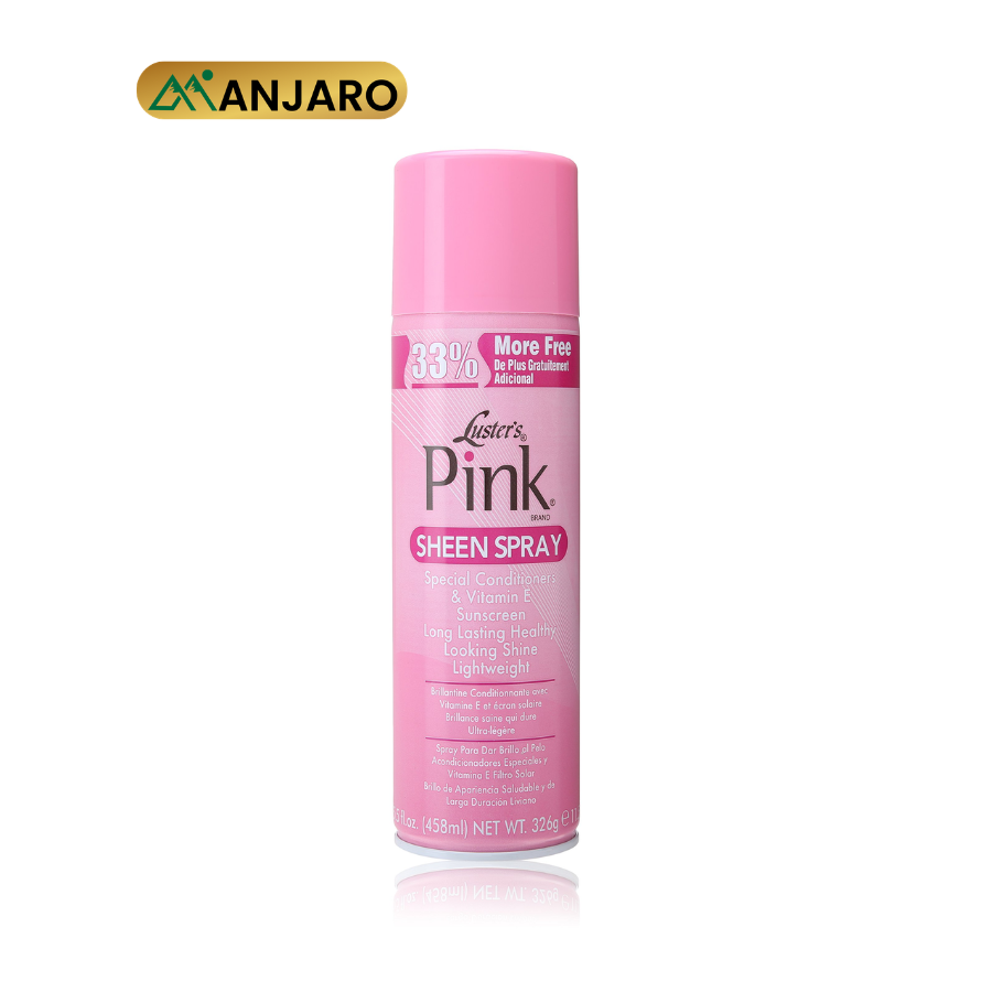 Luster’s Pink Sheen Spray – Hair Shine Spray for Moisture, Conditioning & Glossy Hair Finish