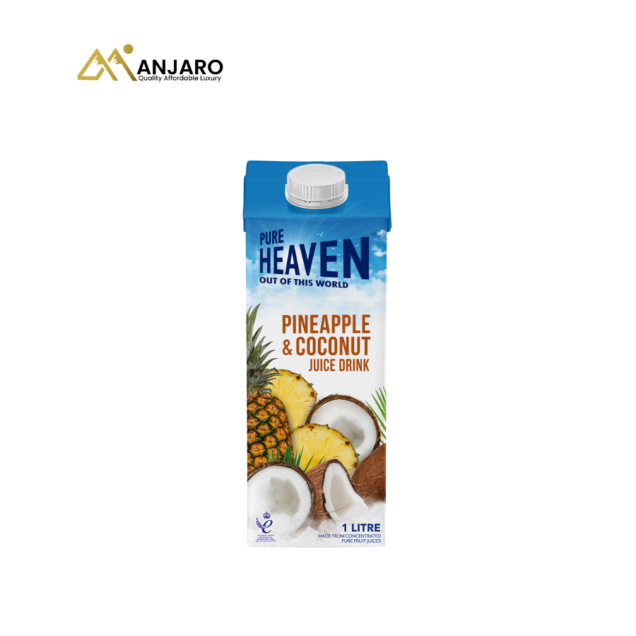 Heaven Pineapple & Coconut Fruit Juice – 1L x 8 Pack