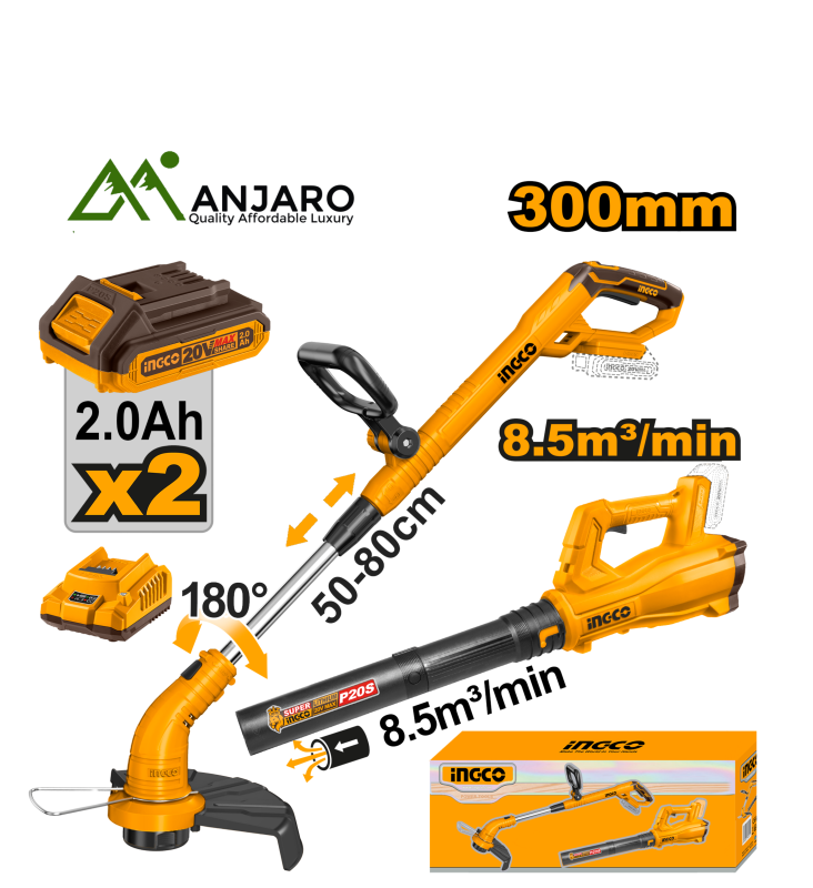 Ingco Cordless 2 pcs combo kit COSLI240203