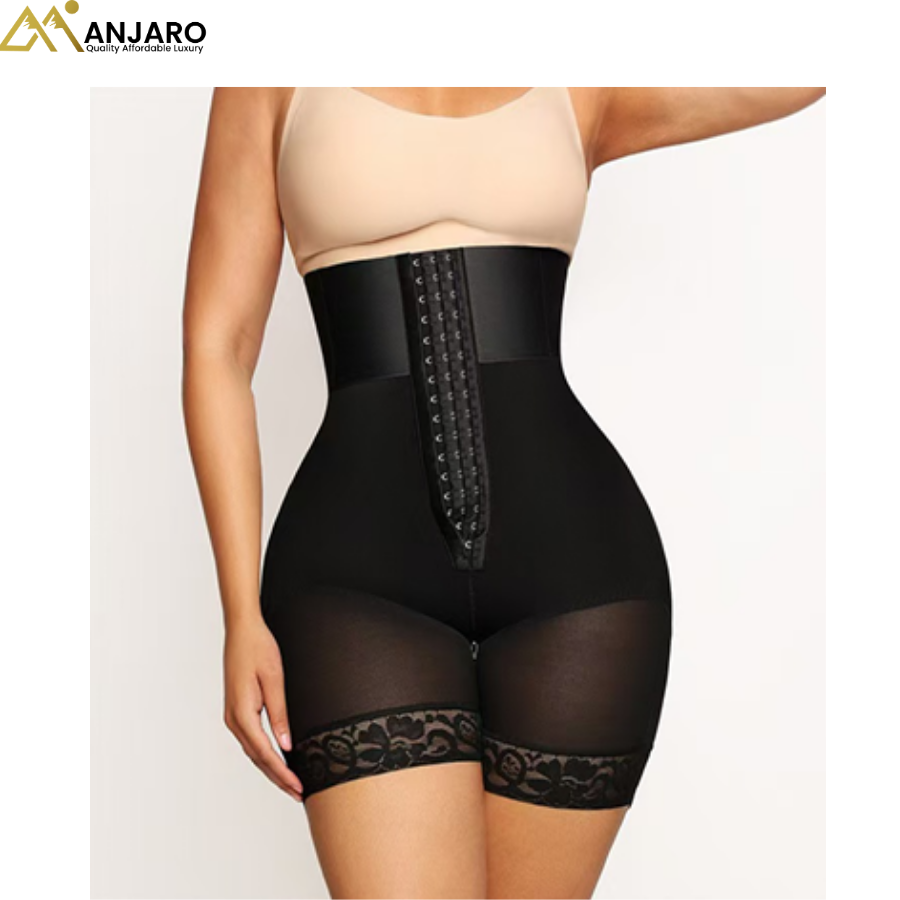Hooked High-Waist Tummy Control Shaping Shorts  0015