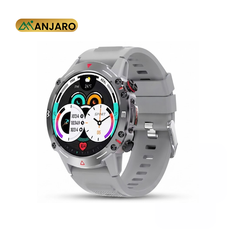 Wedtserha HK87 Smart Watch 1.43-Inch IP68 Waterproof – Bluetooth Calling Fitness Tracker with GPS & AI Voice Assistant